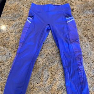 Fabletics Purple with mesh sides and side pockets. Small size